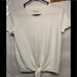 Madewell front knot tee